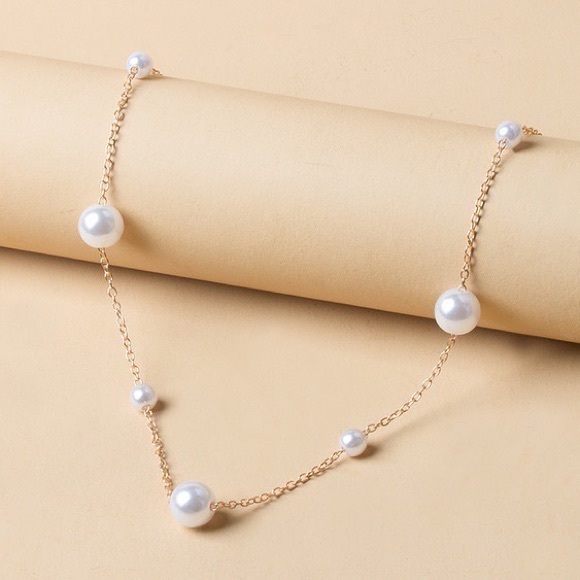 Jewelry | Gold Plated And Pearl Necklace And Bracelet Set | Poshmark